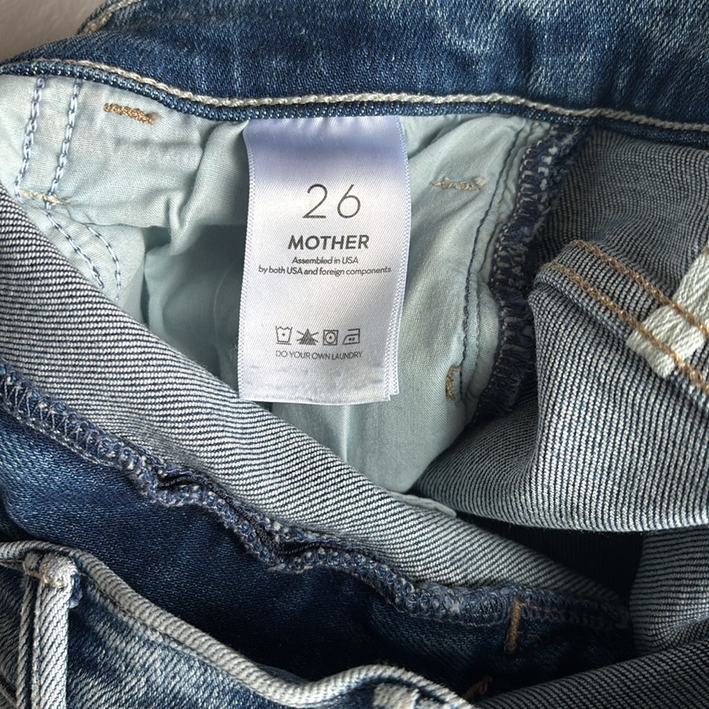 MOTHER High Rise Blue Jeans - Picture 6 of 8